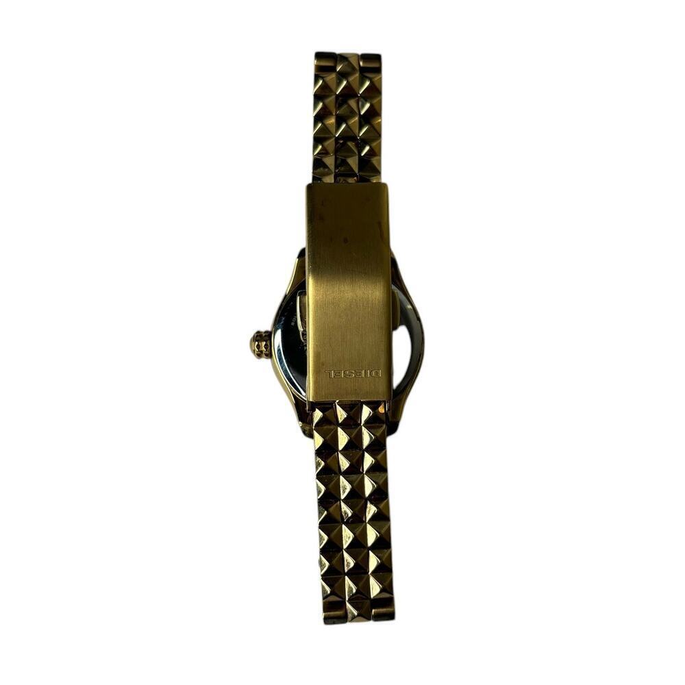 Diesel Kray Kray Pyramid Stainless Steel Watch Gold - Picture 3 of 3